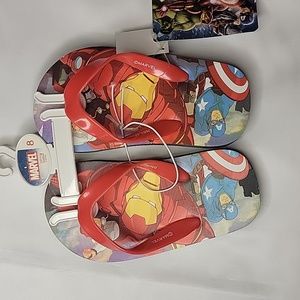 NEW! Disney Marvel Avengers Boys Flip Flops